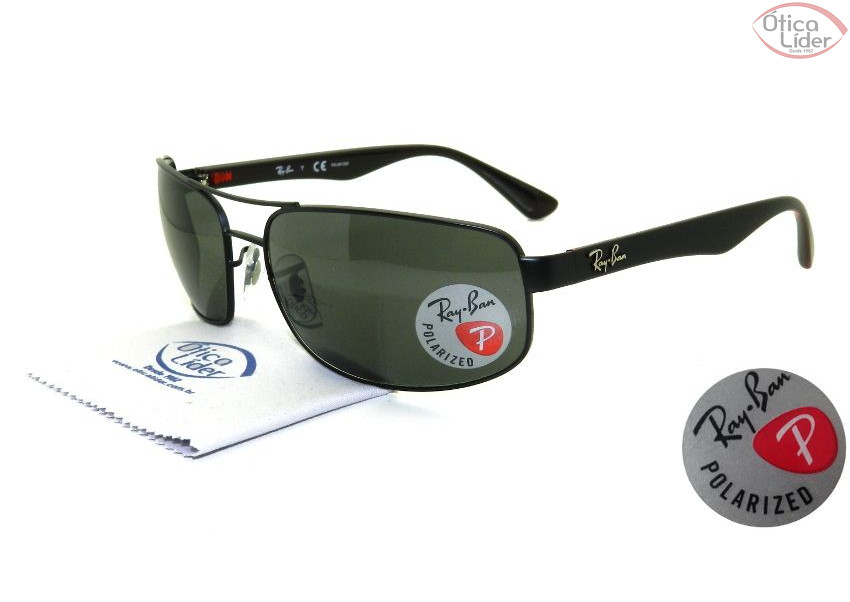 Ray-Ban RB 3445 006/p2 64 Metal / Acetato Preto Polarizado