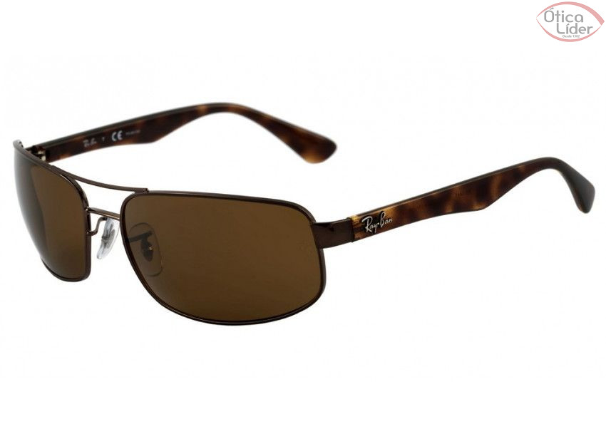 Ray-Ban RB 3445 014/57 61 Metal / Acetato Marrom Polarizado