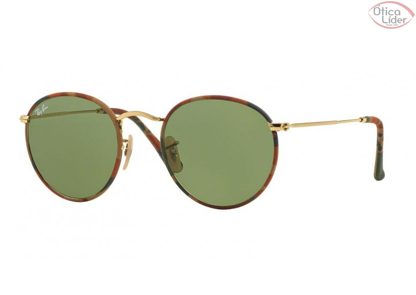 Ray-Ban RB 3447jm 168/4e 50 Round Metal Camuflado