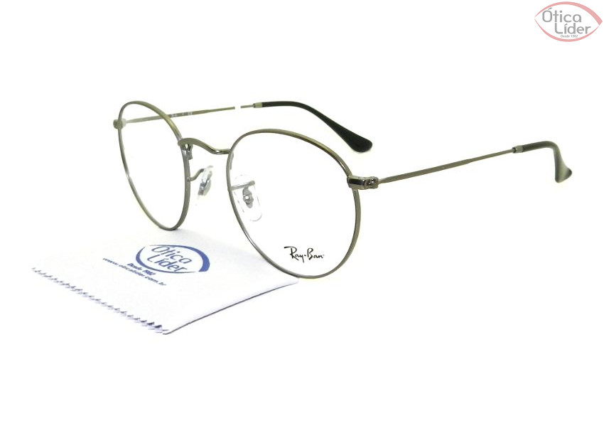 Ray-Ban RX3447v 2620 50 Round Metal Prata