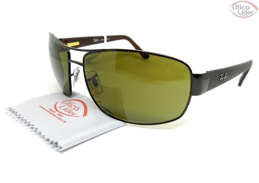 Ray-Ban RB3503l 904973 66 Metal / Acetato Marrom
