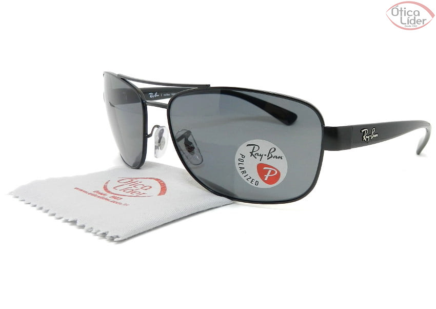 Ray-Ban RB3518l 006/81 63 Metal / Acetato Preto Polarizado