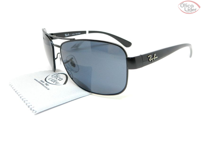 Óculos de Sol Ray-Ban RB3518l 006/87 63 Metal / Acetato Preto