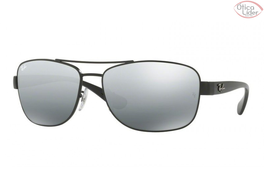 Ray-Ban RB 3518l 006/88 63 Metal / Acetato Preto Espelhado