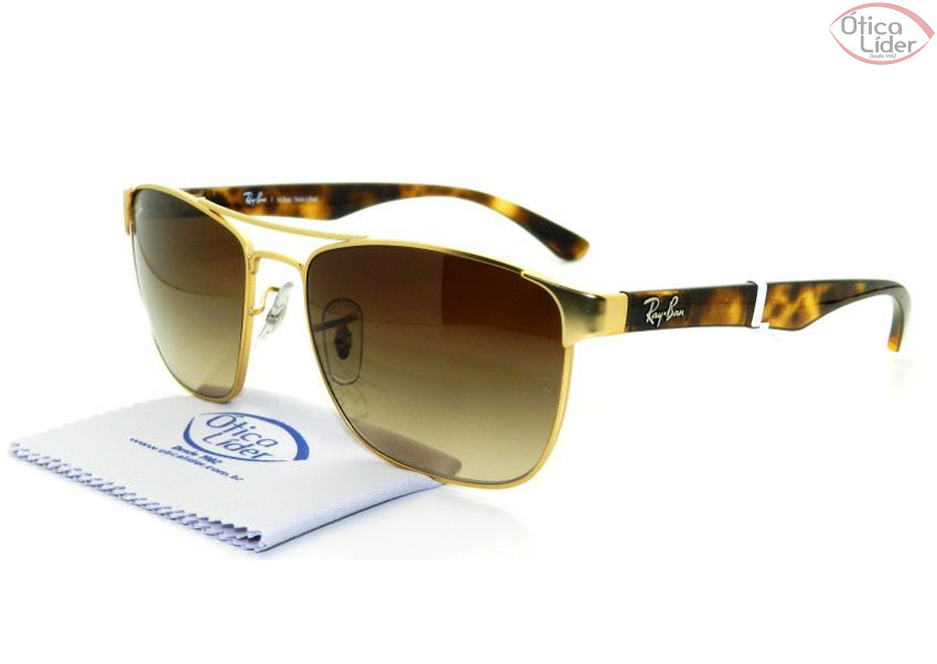 Ray-Ban RB 3520l 112/13 56 Metal Dourado / Mesclado