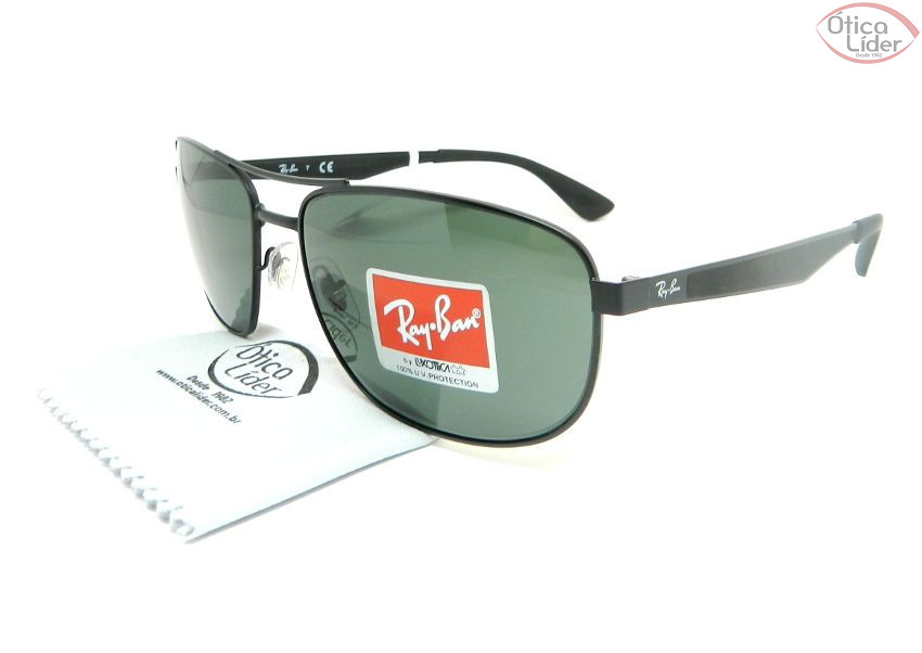 Ray-Ban RB3528 006/71 61 Metal / Acetato Preto