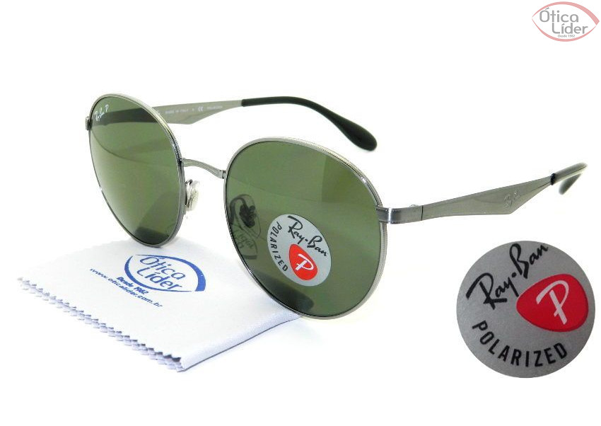 Ray-Ban RB 3537 004/9a 51 Metal Prata Polarizado