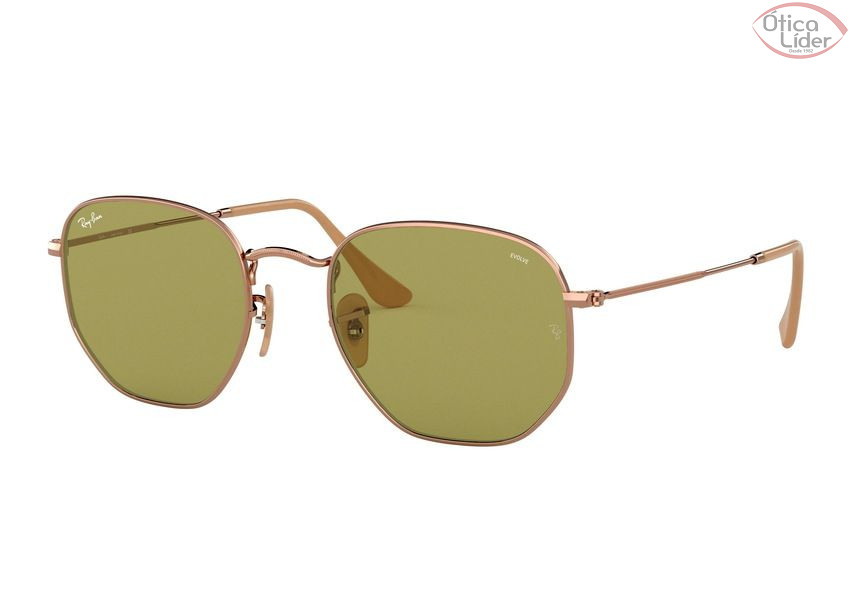 Ray-Ban RB3548n 9131/4c 54 Hexagonal Metal Cobre