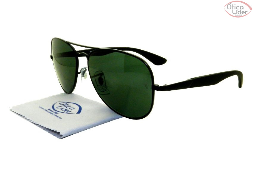 Ray-Ban RB 3554l 006/71 58 Aviador Metal Preto