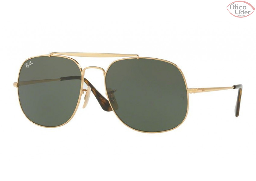 Ray-Ban RB 3561 001 57 General Metal Dourado Lente g15