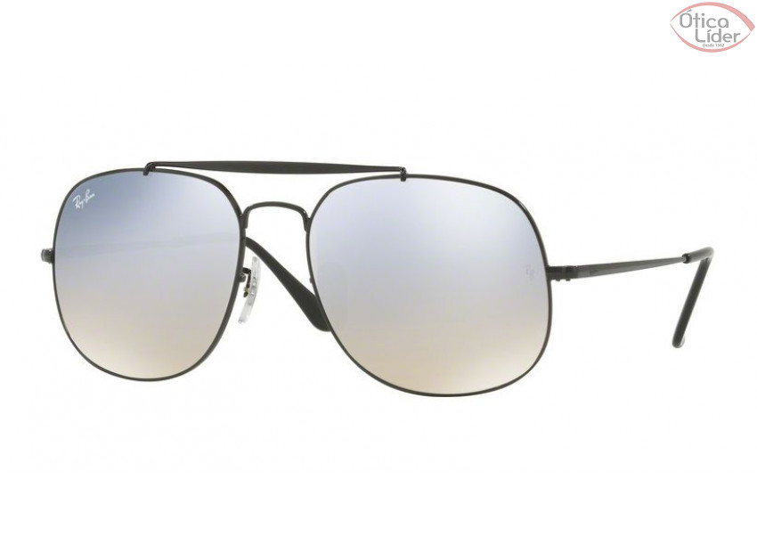 Ray-Ban RB 3561 001/9u 57 General Espelhado Metal Preto