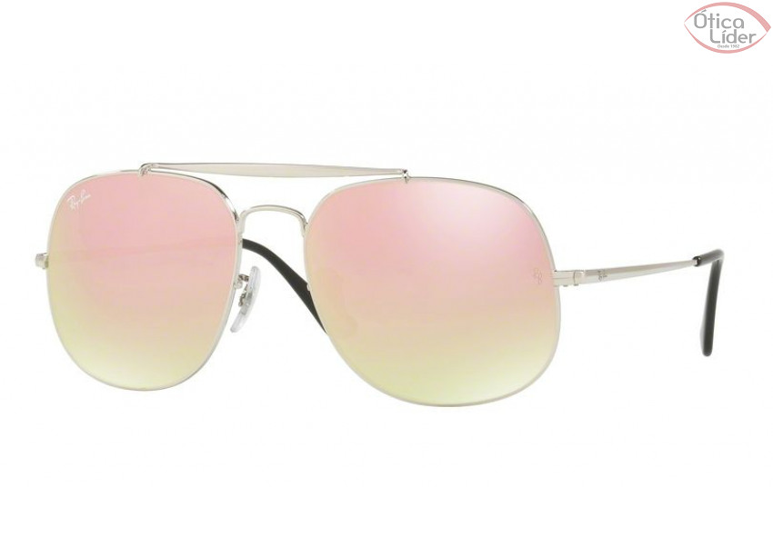 Ray-Ban RB 3561 003/7o 57 General Espelhado Metal Prata