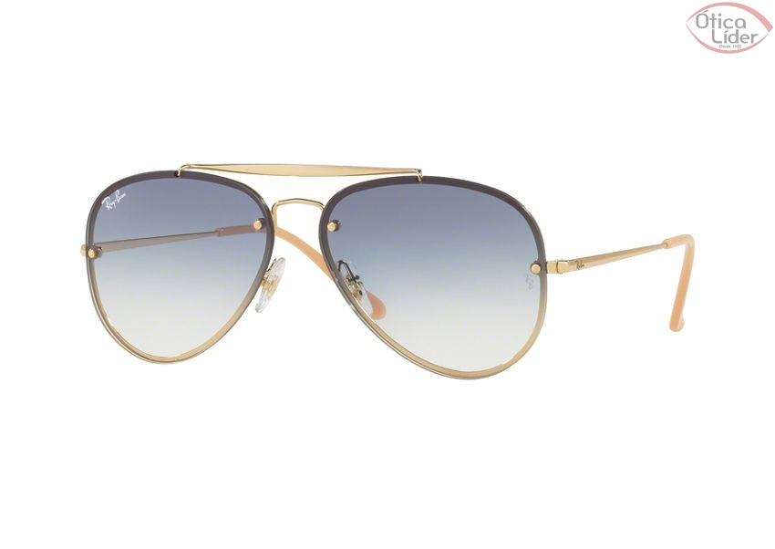 Ray-Ban RB 3584n 001/19 61 Blaze Aviador Metal Dourado