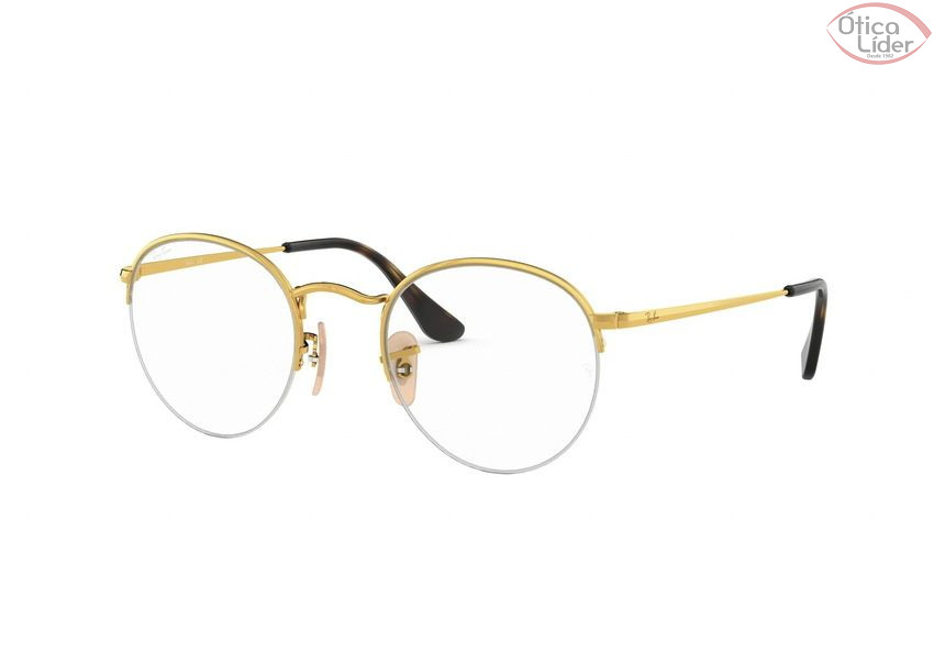 Ray-Ban RX3947v 2500 51 Round fny Metal Dourado