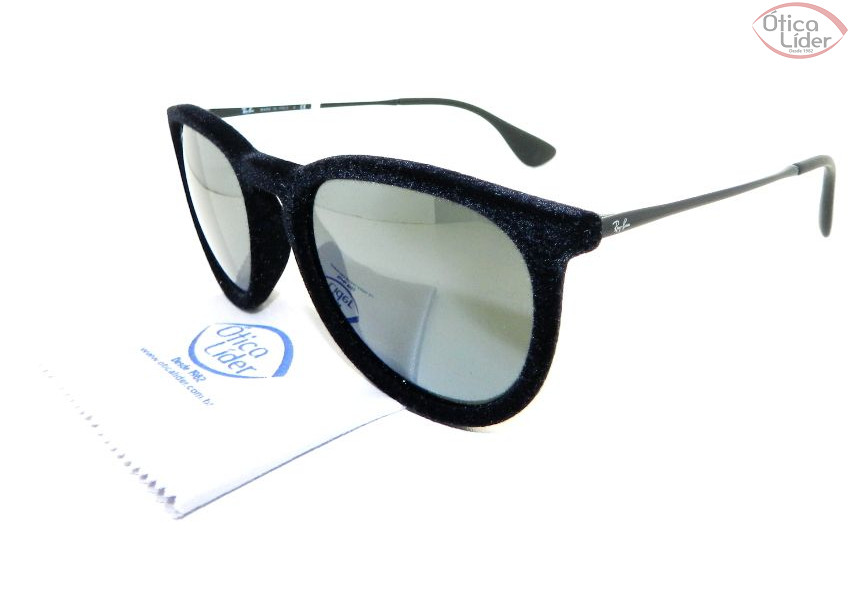 Ray-Ban RB 4171 6075/6g 54 Erika Acetato Veludo Preto