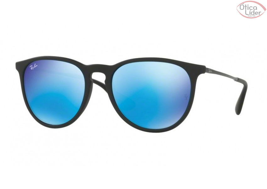 Ray-Ban RB4171l 622/55 54 Erika Acetato Preto Espelhado Azul