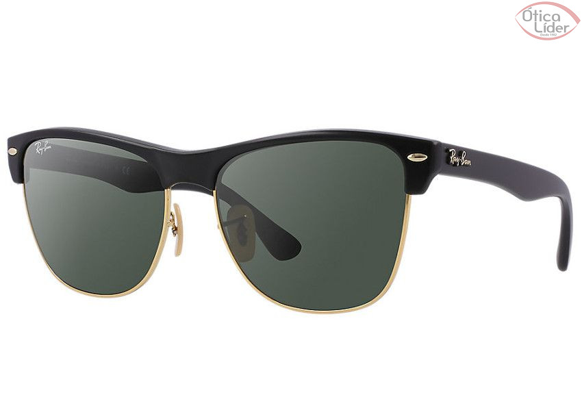 Ray-Ban RB 4175 877 57 Clubmaster Acetato Preto Lente g15