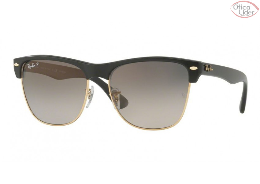 Ray-Ban RB 4175 877/m3 57 Clubmaster Acetato Preto Polarizado