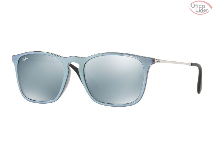 Ray-Ban RB 4187 6319/30 54 Chris Acetato Cinza Espelhado