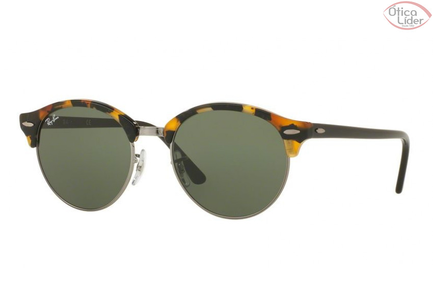 Ray-Ban RB4246 1157 51 Clubround Acetato Mesclado/Preto