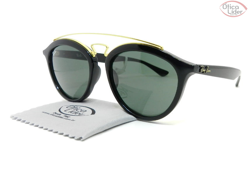 Ray-Ban Gatsby RB4257 601/71 53 Acetato Preto / Metal Dourado