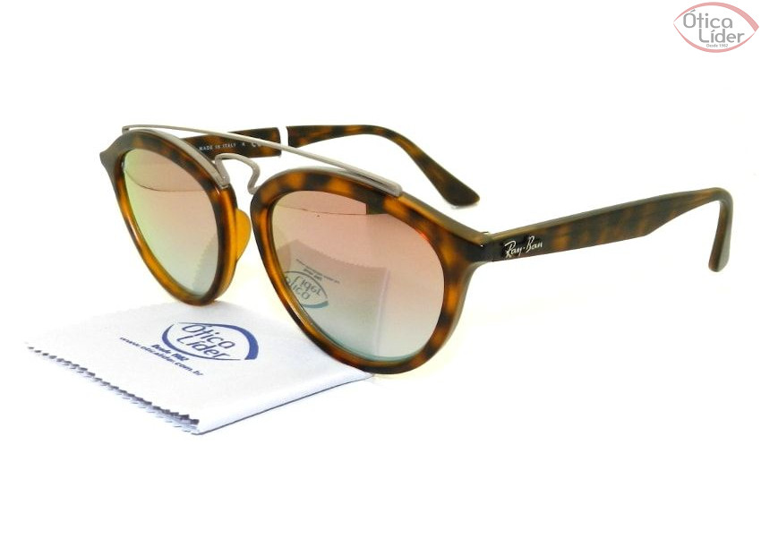 Ray-Ban RB 4257 6267/b9 53 Gatsby Acetato Demi Espelhado Rosê