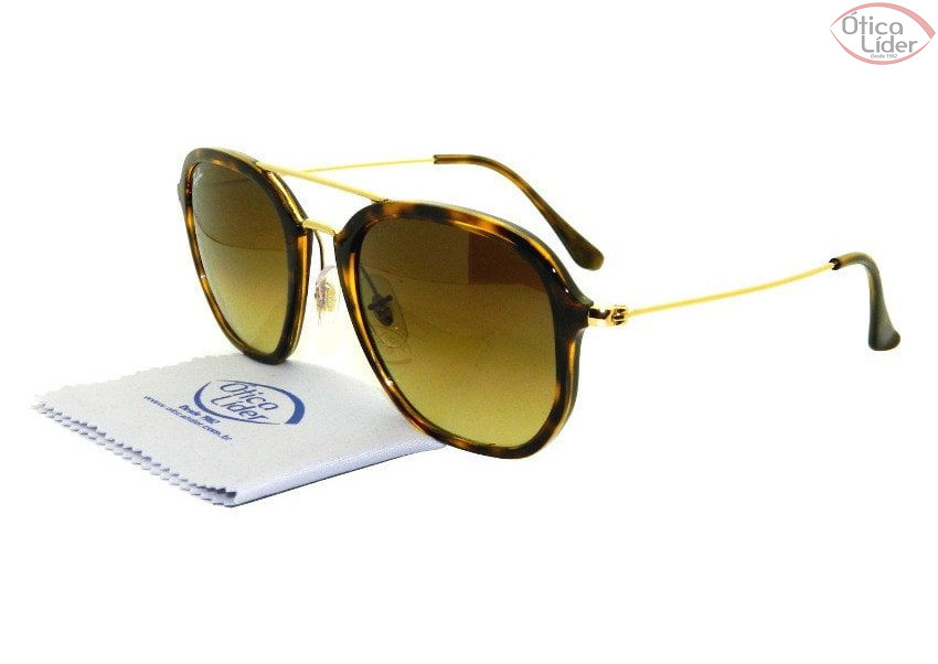 Ray-Ban RB4273 710/85 52 Hexagonal Acetato Demi / Dourado