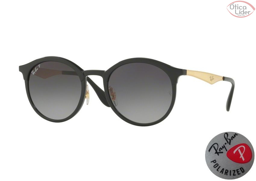 Ray-Ban RB 4277 6306t3 51 Emma Acetato Preto / Dourado Polarizado