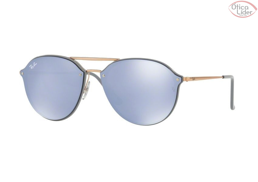 Ray-Ban RB 4292n 6326/1u 62 Blaze Double Bridge Cinza / Bronze