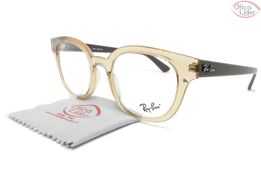 Ray-Ban RX4324vl 5940 50 Acetato Rosado Cristal / Marrom