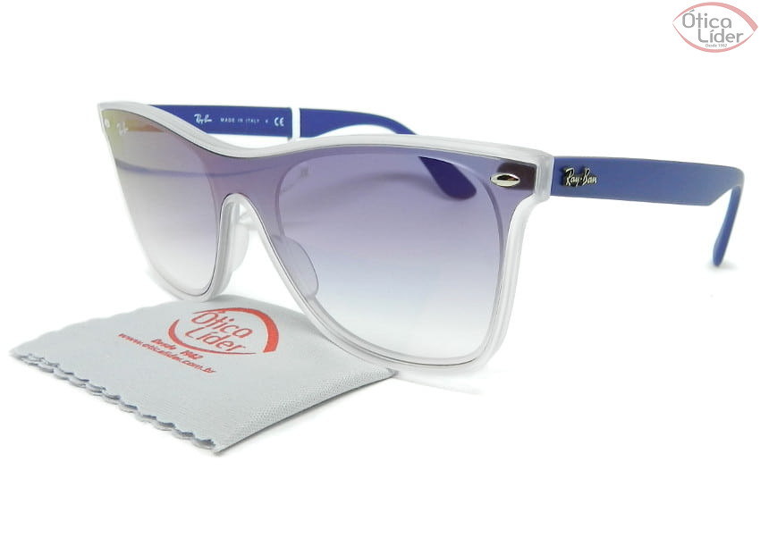 Ray-Ban Blaze Wayfarer RB4440-n 6356/x0 145 Azul/Transparente