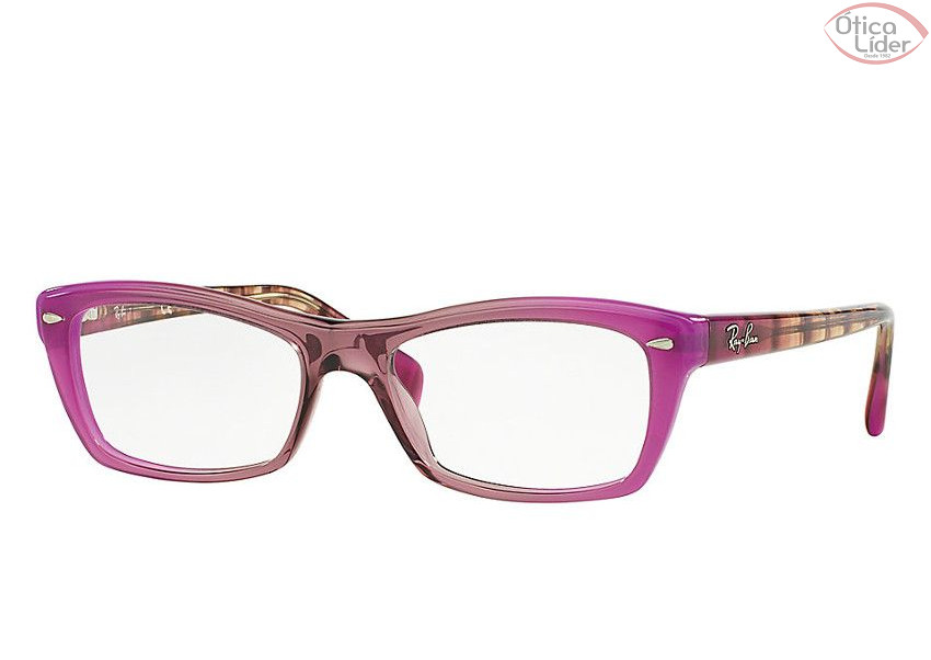 Ray-Ban RX5255 5489 51 Acetato Rosa / Marrom