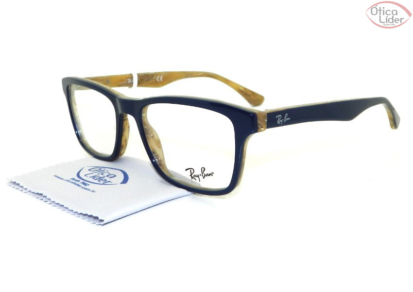 Ray-Ban RX5279 5131 53 Acetato Azul / Marfim