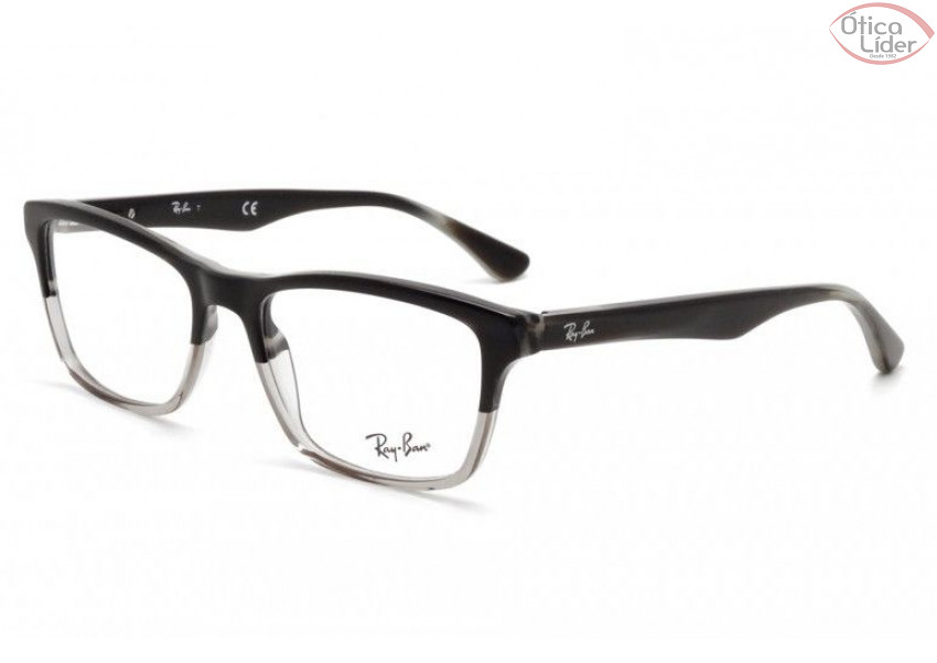Ray-Ban RX5279 5540 53 Acetato Preto / Transparente