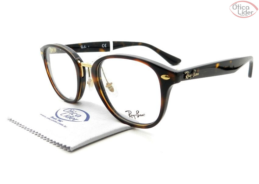 Ray-Ban RX5355 5674 50 Acetato Demi