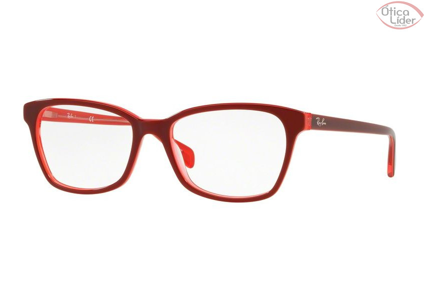 Ray-Ban RX5362 5777 54 Acetato Bordô / Transparente