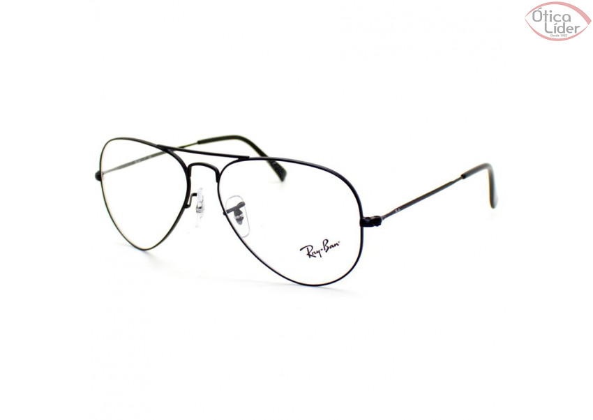 Ray Ban RX6049l 2503 55 Aviador Metal Preto at 20 de Desconto