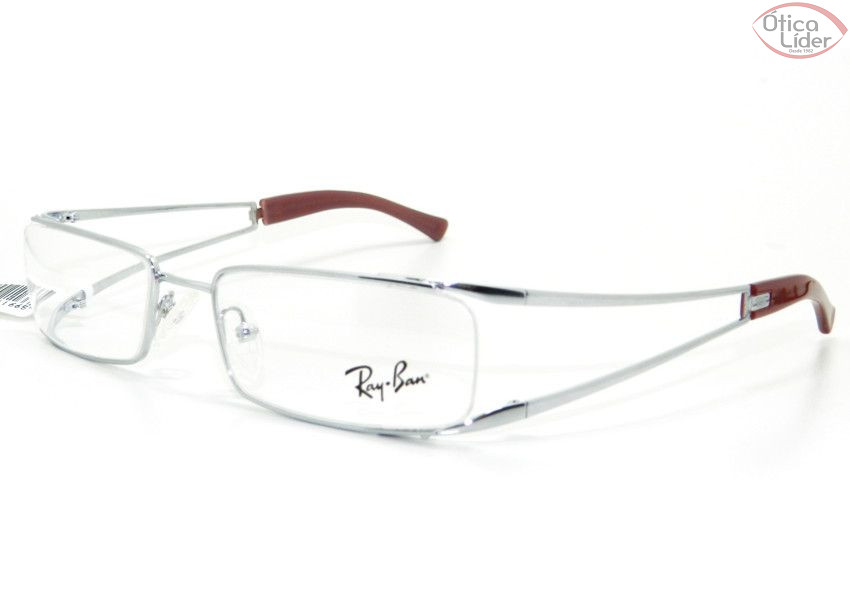 Ray-Ban RX6108 2656 53 Metal Prata / Lilás