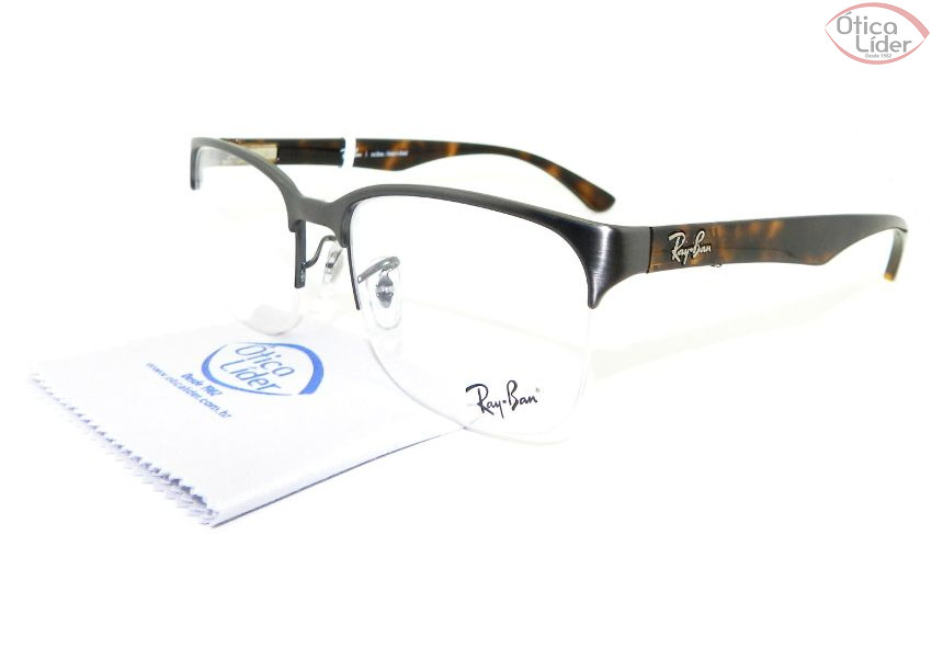 Ray-Ban RX6353l 2553 53 fny Metal Prata / Mesclado
