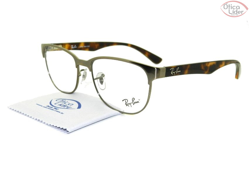 Ray-Ban RX6358l 2860 54 Metal Bronze / Acetato Mesclado