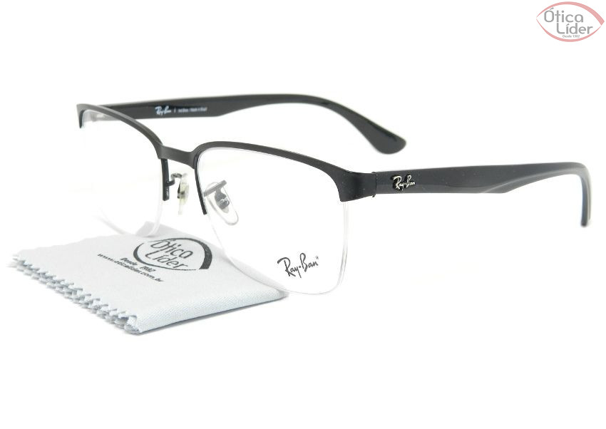 Ray-Ban RX6395l 2503 55 fny Metal / Acetato Preto