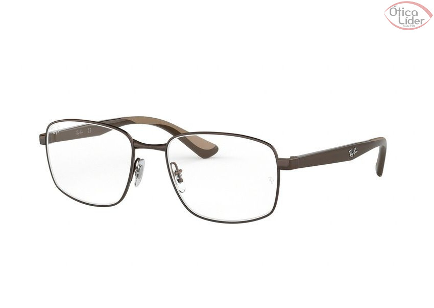 Ray-Ban RX6423 2511 55 Metal Bronze / Acetato Marrom