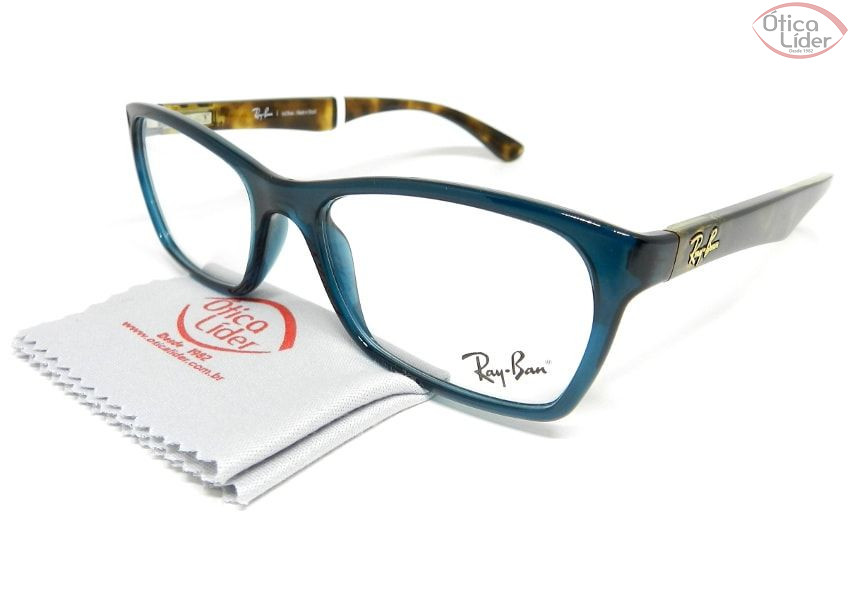 Ray-Ban RX7033l 5704 52 Acetato Azul / Mesclado