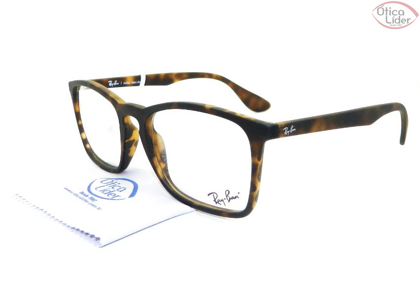 Ray-Ban RX7045l 5365 55 Acetato Mesclado / Tartaruga