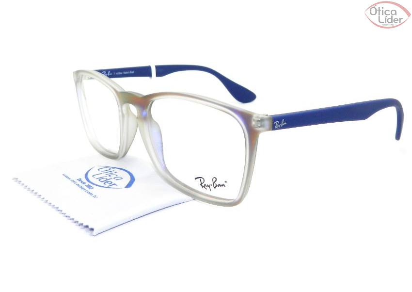 Ray-Ban RX7045l 5486 55 Acetato Transparente / Roxo