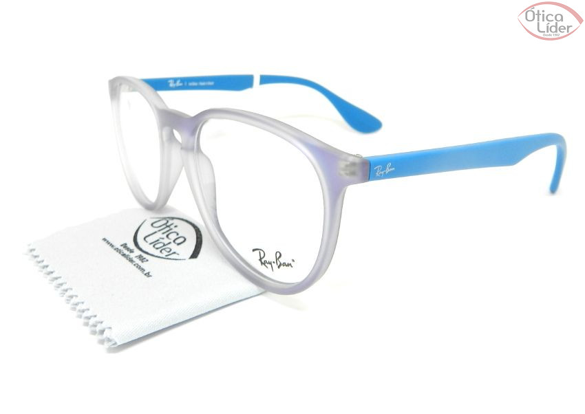 Ray-Ban RX7046l 5484 53 Erika Acetato Furta-Cor / Azul Claro