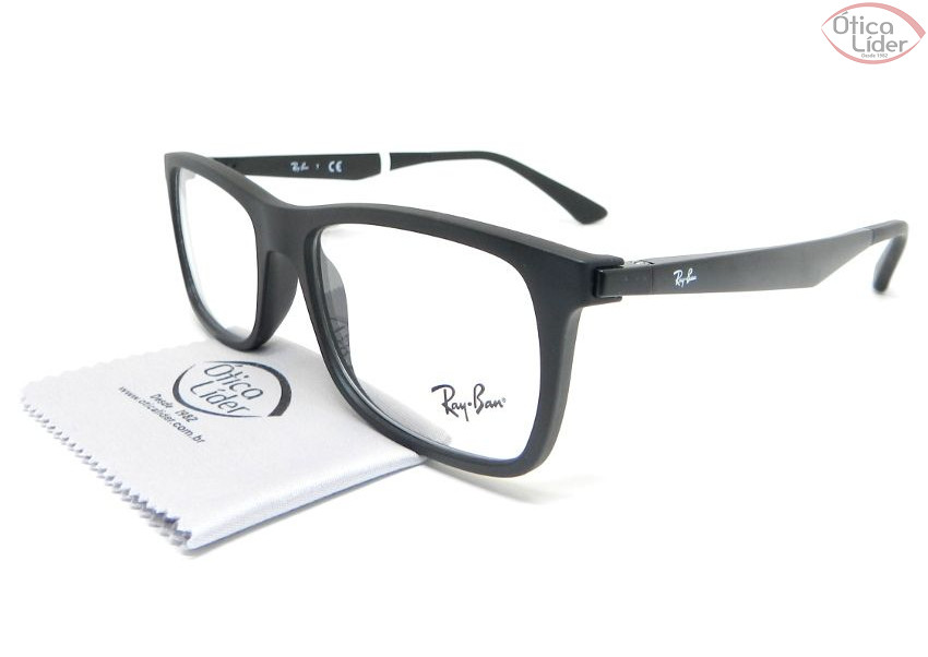 Ray-Ban RX7062 2077 55 Acetato Preto