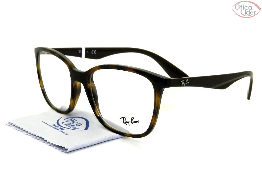 Ray-Ban RX7066 5577 54 Acetato Demi / Marrom