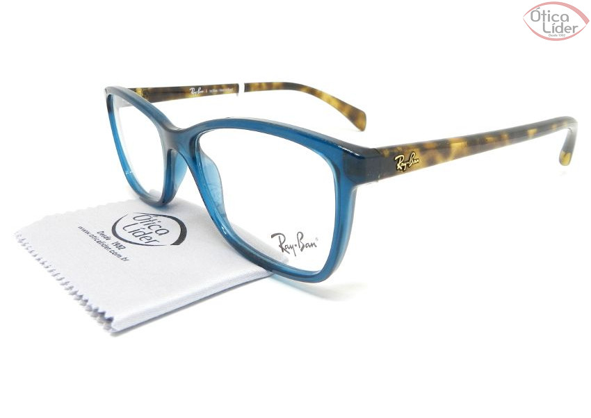 Ray-Ban RX7108l 5704 53 Acetato Azul / Demi