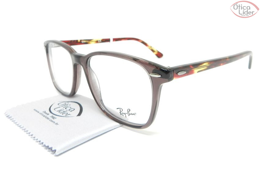 Ray-Ban RX7119 8023 55 Acetato Marrom / Demi